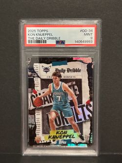 2025 TOPPS THE DAILY DRIBBLE #DD-34 KON KNUEPPEL ROOKIE RC PSA 9