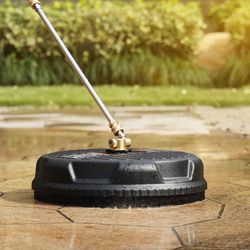15 INCH PRESSURE WASHER SURFACE CLEANER ATTACHMENT • The 15" surface cleaner is much more efficient than normal pressure washer spraying nozzle. • Fle