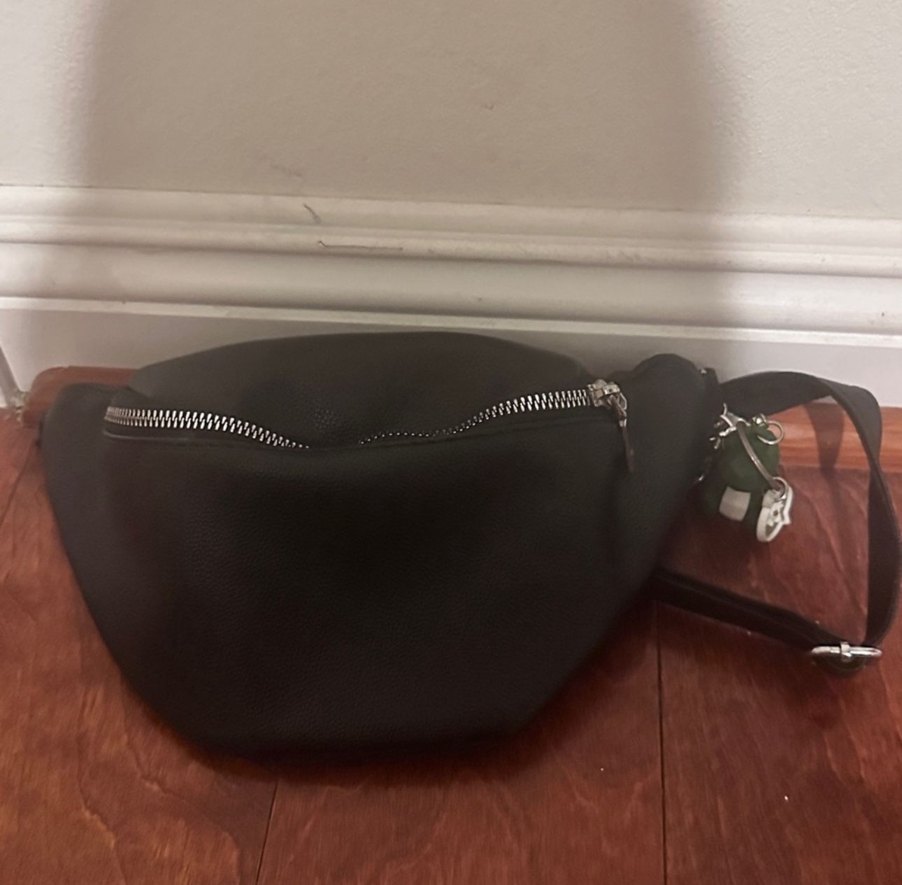 Black Leather Crossbody Bag