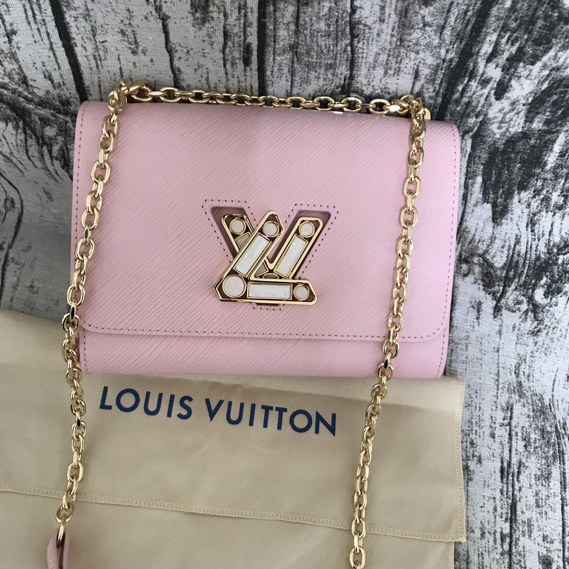 Louis Vuitton Bag Epi Pink Bag Twist Lock LV Women's Chain Bag Shoulder