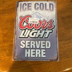 Vintage Coors Light Ice Cold Poster- Brand New Wrapped