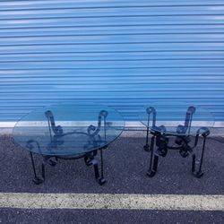 Wrought Iron Coffee Table Set