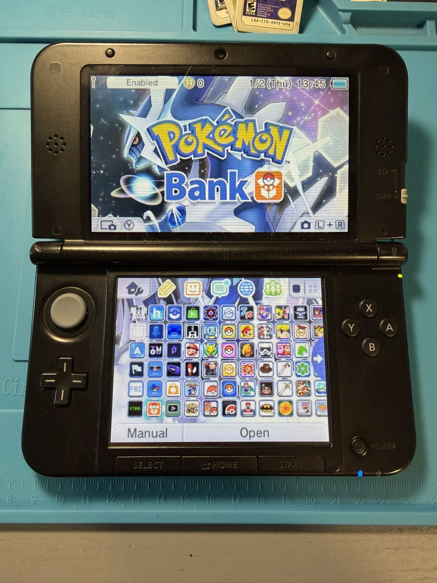 Nintendo Red 3DS XL - Custom Setup - 64GB