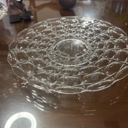 Indiana Glass Constelation Footed Cake Plate