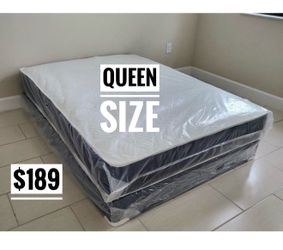 Queen Mattress Set – Medium – Brand New – Delivery Available 🚚