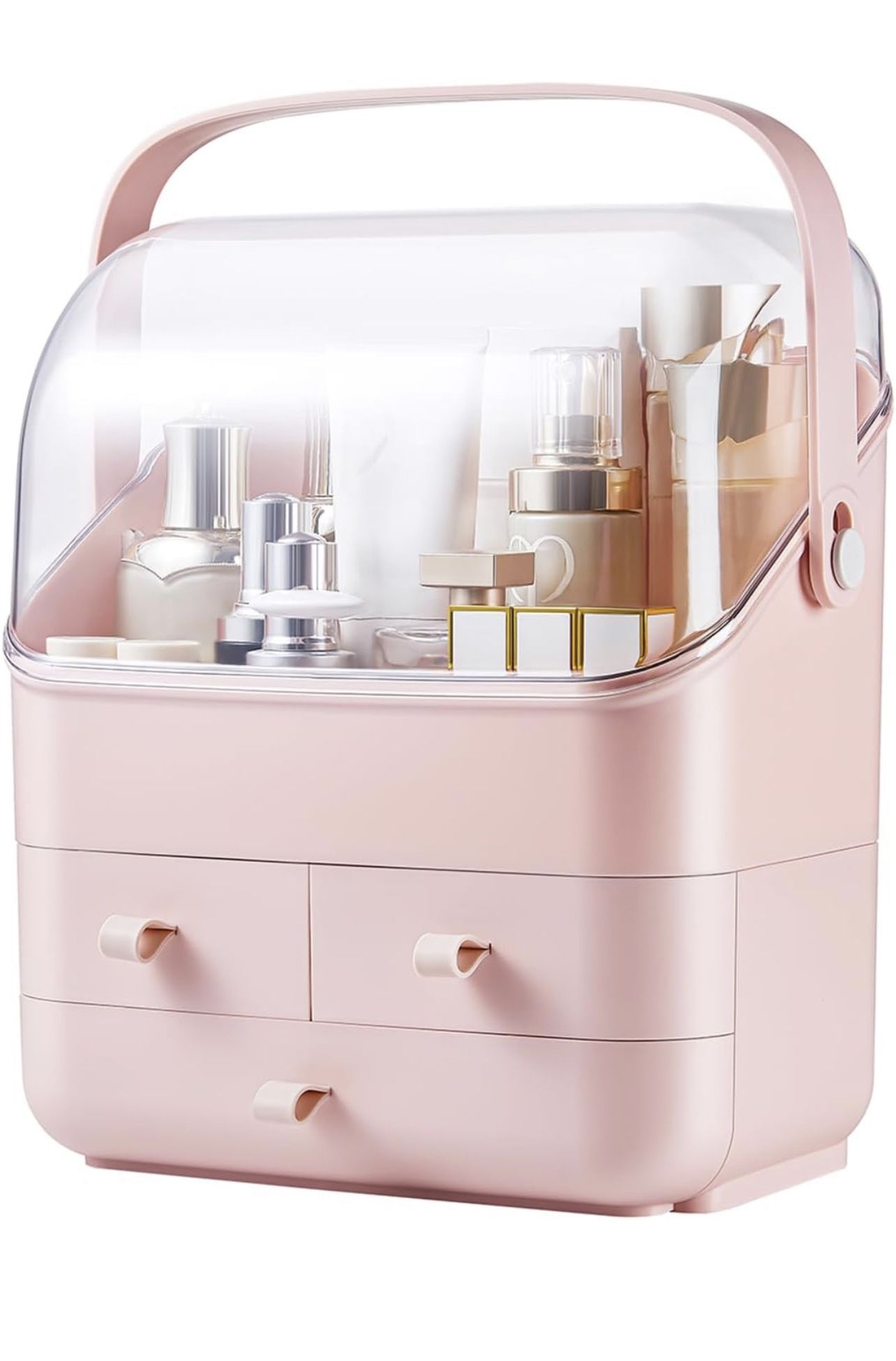 Makeup organizers, Pink