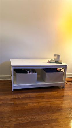 White coffee table