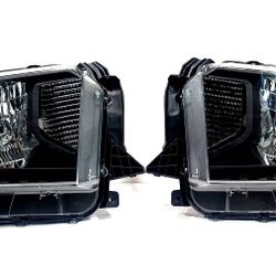 BLACK HOUSING CLEAR CORNER LED HEADLIGHT