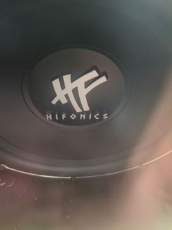 Hifonics subwoofer, black, 24 inches