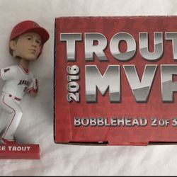 LA anaheim angels baseball MIKE TROUT MVP bobblehead doll #2 of 3 - new in box