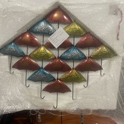 Wall Art Metal Umbrellas 