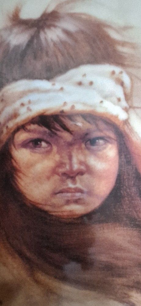 Vintage 1981 APACHE girl 10.5 Inch Collector Plate