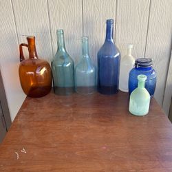 Glass Bottles Variety, Some Bottomless