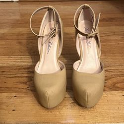 Tan Platform Heels