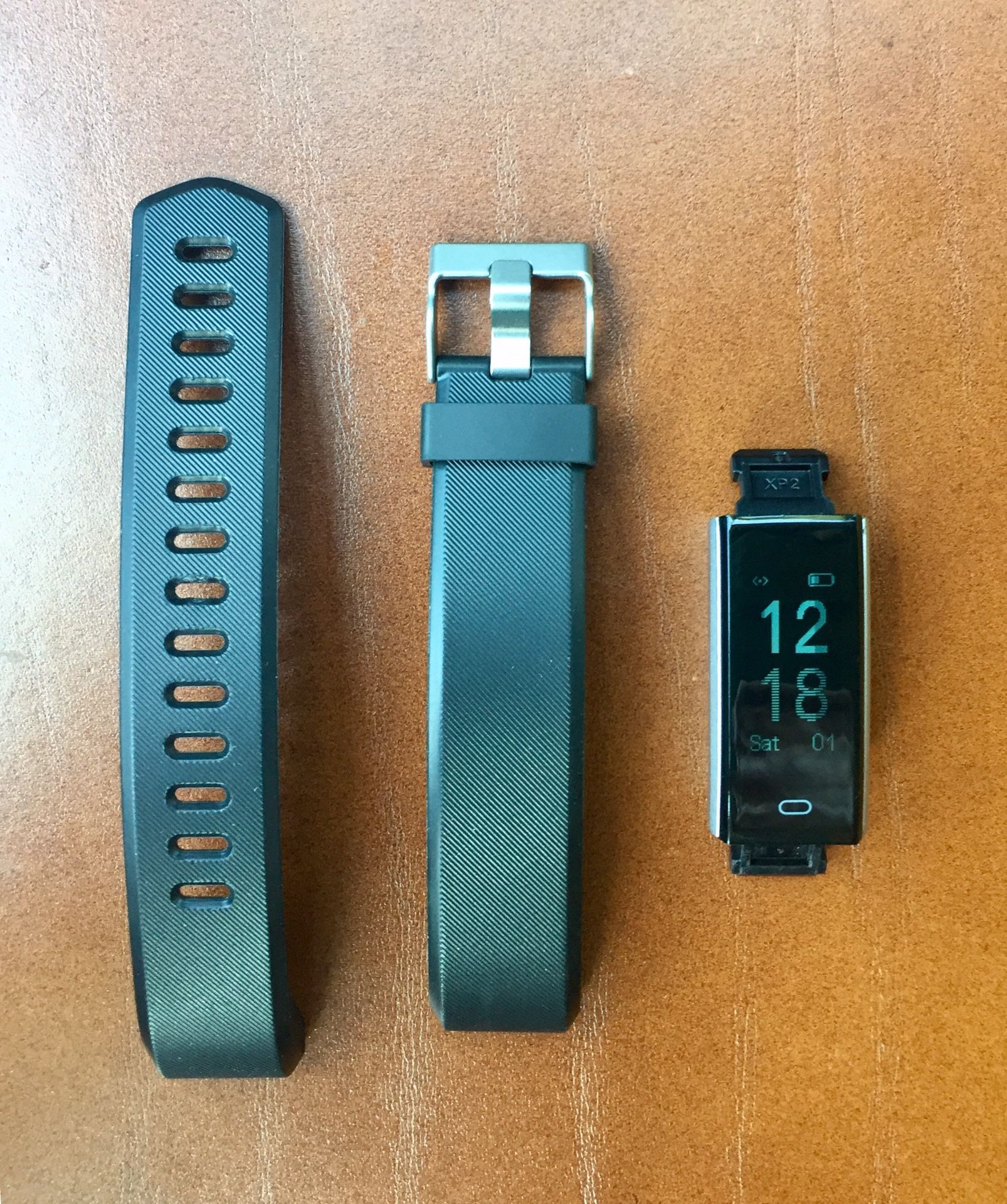LETSCOM Smart Fitness Tracker Watch - Black (ID115Plus HR)