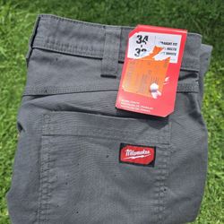 Milwaukee  Grey Work Pants Size 34 x 32 (new) 