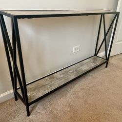 2 Tier Narrow Accent Side Entryway Table 