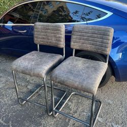 Leather Barstools 