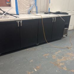 4 Door Fridge With Wine Shelfing Attached 