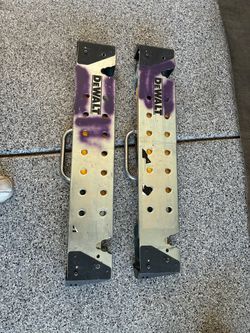 2 Dewalt sawhorses