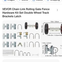 Chain Link Rolling Gate Fence Hardware Kit Set