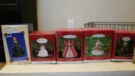 Holiday Barbie hallmark ornaments
