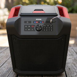 Ion Pathfinder 4 Bluetooth speaker and charger