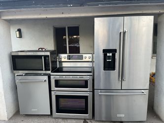 Kitchenaid Kitchen Set Refrigerator Stove Dishwasher