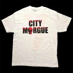 VLONE X City Morgue White Red Short Sleeve Tee Shirt Size XL