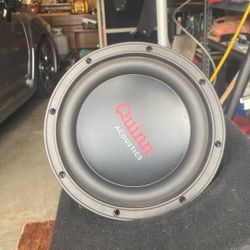 Quinns Acoustics 8” Sub Woofers In Small Box’s 