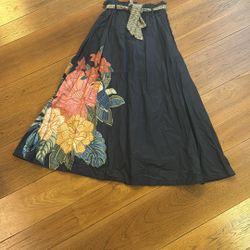 Anthropologie Farm Rio Tropical Maxi Skirt