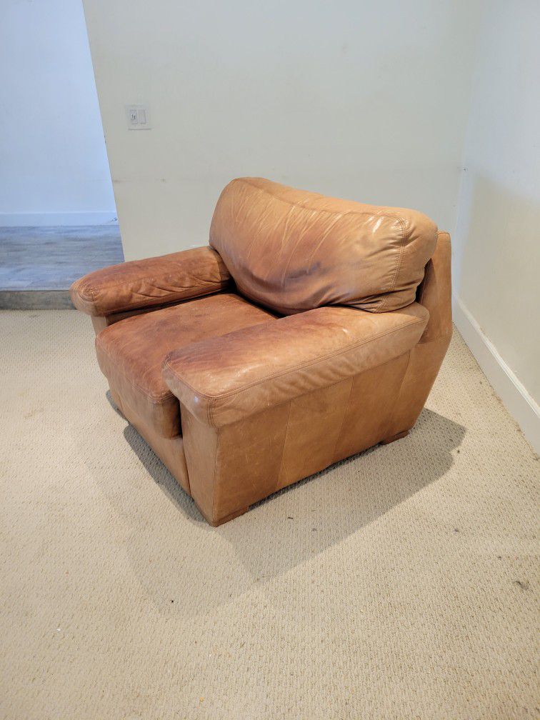 Oversized Leather Chair