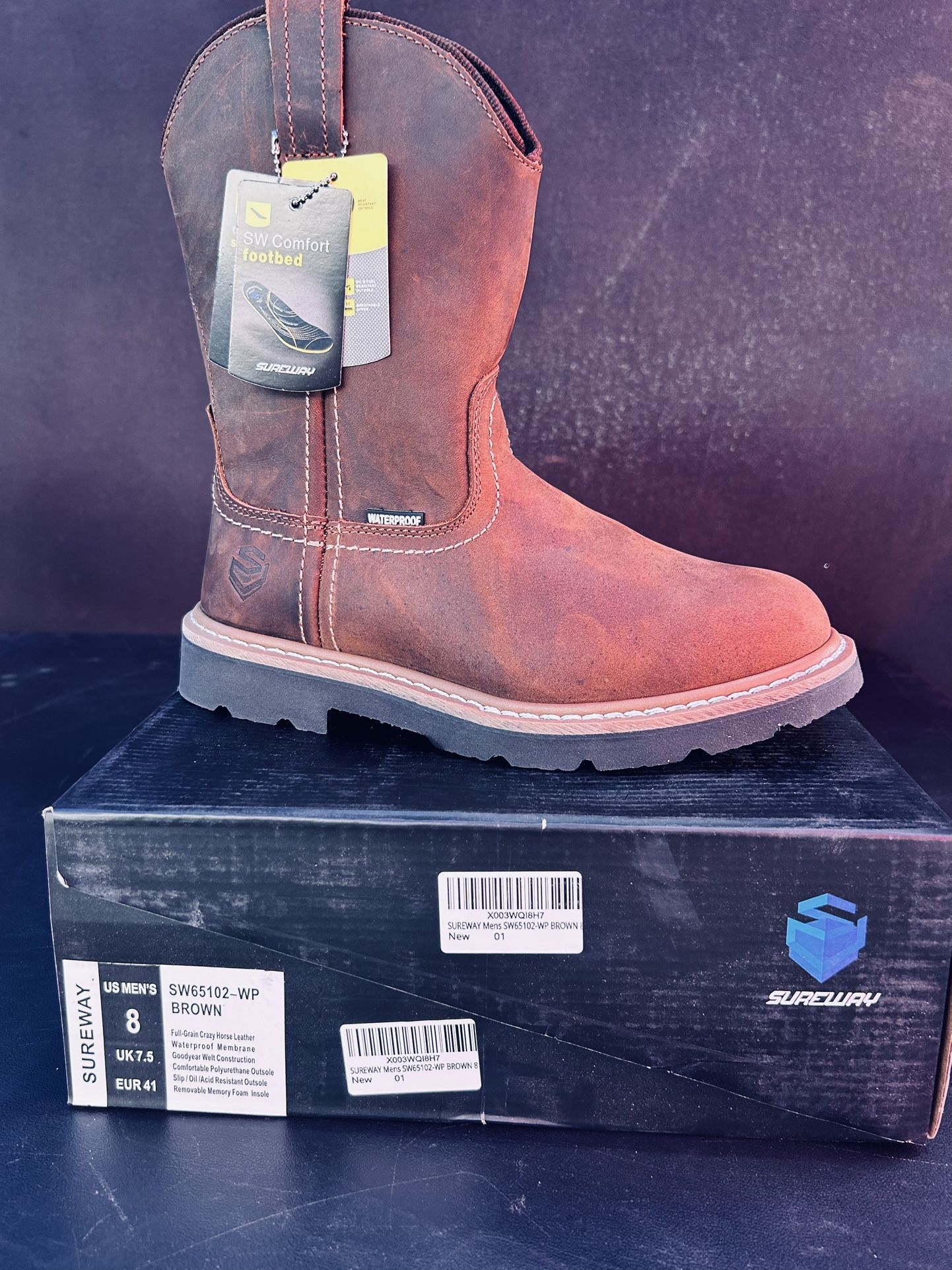 SUREWAY SOFT/ STEEL TOE WORK BOOTS