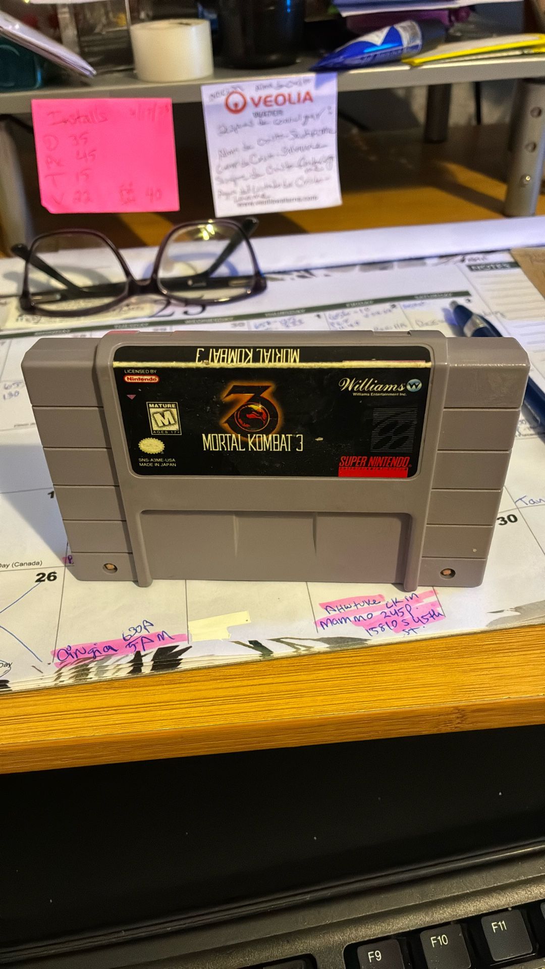 Super Nintendo Game Cartridge