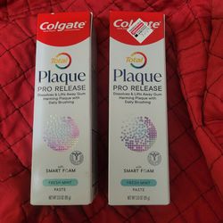 2 Colgate Total Plaque Pro Release Mint Toothpaste (3oz Tubes) For $10/$10 Por Los 2