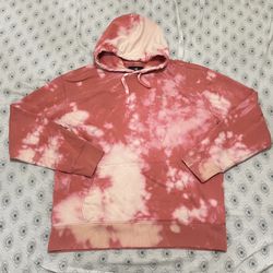 Hollister Pink Tie Dye Hoodie Mens Large