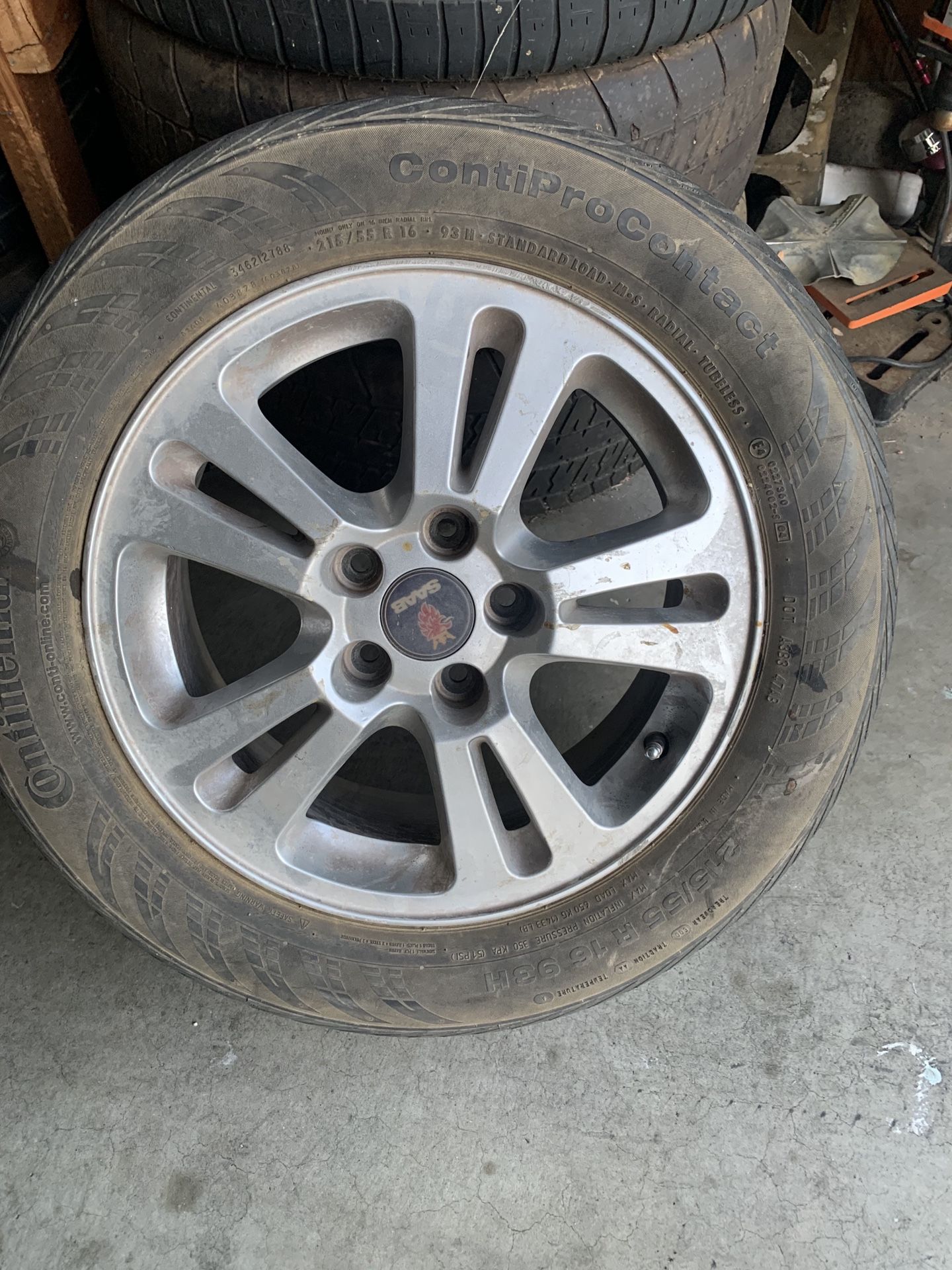 2006 Saab 9-3 stock rims n tires