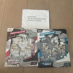 Pokemon Pokémon black bolt white flare SV10.5 binder collection unova set of two
