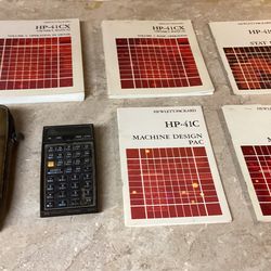 HewlettPackard 41CX  With Case & 5 Books