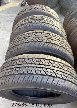 Set 275/60-18 Dunlop con el 95% de Vida