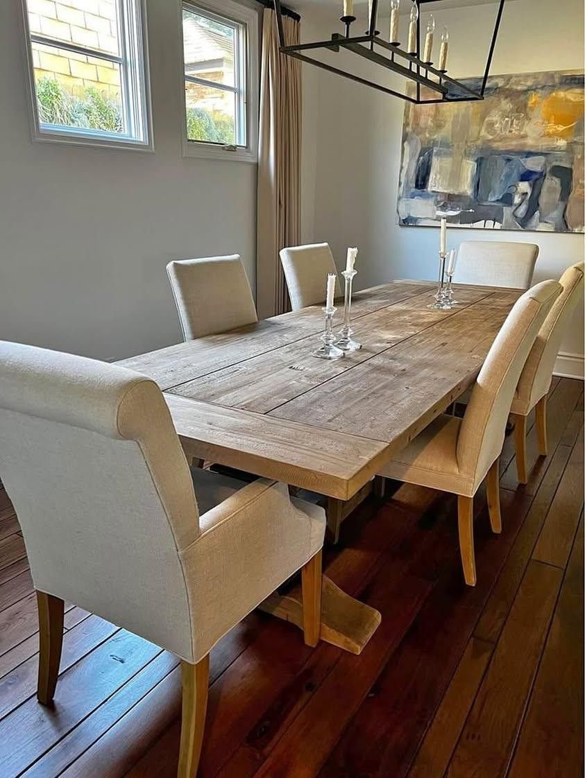 Restoration Hardware Dining Table And 6 Chairs