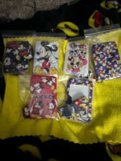 Mickey Mouse Fabric Luggage Tag Set