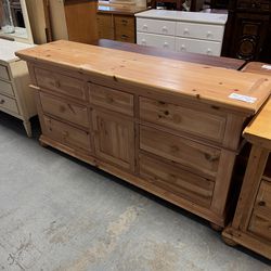 7 Drawer Wood Dresser Pine? (in Store) 