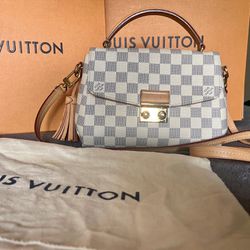 Louis Vuitton Croisette Damier Azur Crossbody Bag