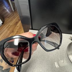 PRADA Sunglasses SPR 16R 1AB-0A7 Black