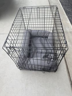 Midium dog cage with dog bed