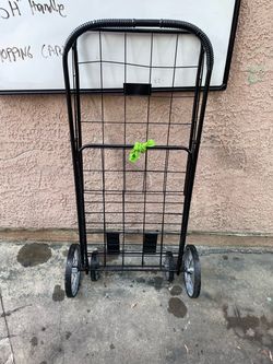 Black Folding Wire Shopping Cart