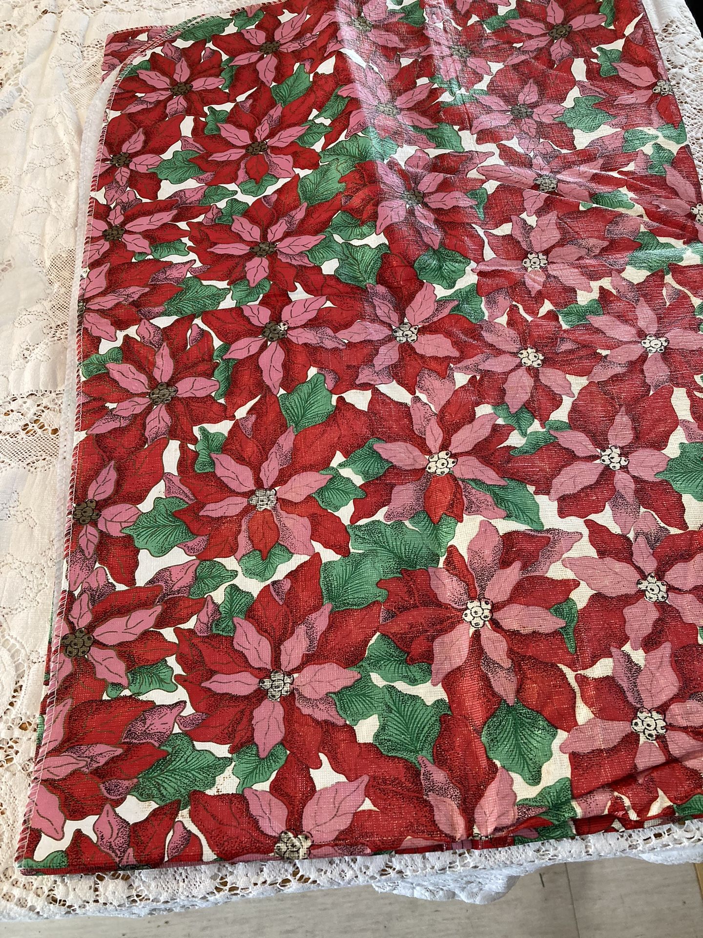 Flannelback Christmas Tablecloth