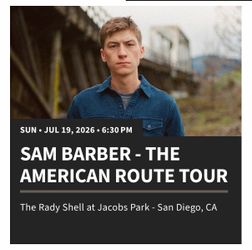 Sam Barber at Rady Shell. July 19