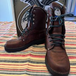 Brand New - Georgia Booth Men’s 8” Eagle Light Work Boots Size 9